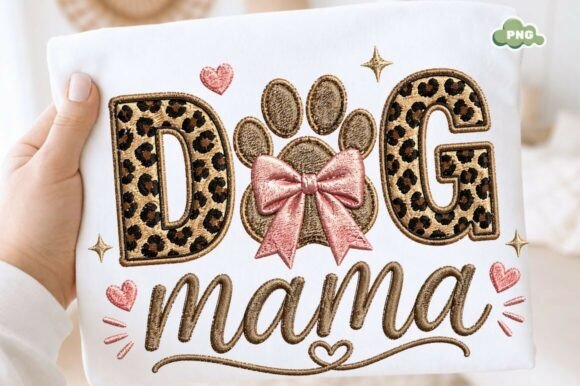 Download Dog Mama Leopard PNG Design, Cute Paw - Design Collection