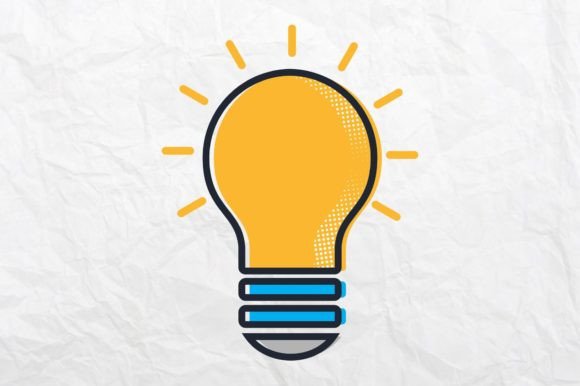 Download Lightbulb Icon Easy Editable Design - Design Collection