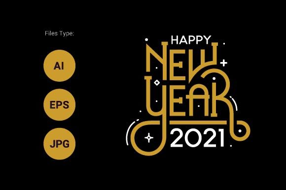 Download Hand Lettering Happy New Year 2021 - App Collection