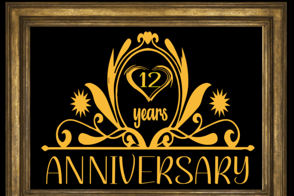 Download 12 Years Anniversary Editable Design - Design Collection