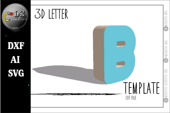 Download 3D Letter Rounded: B - Letter Collection
