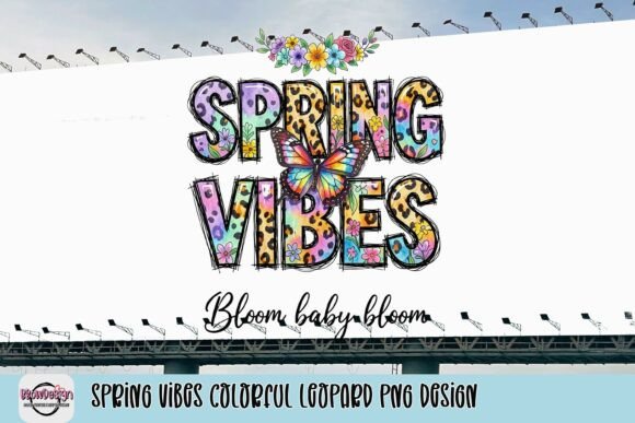 Download Spring Vibes Colorful Leopard PNG Design - Design Collection
