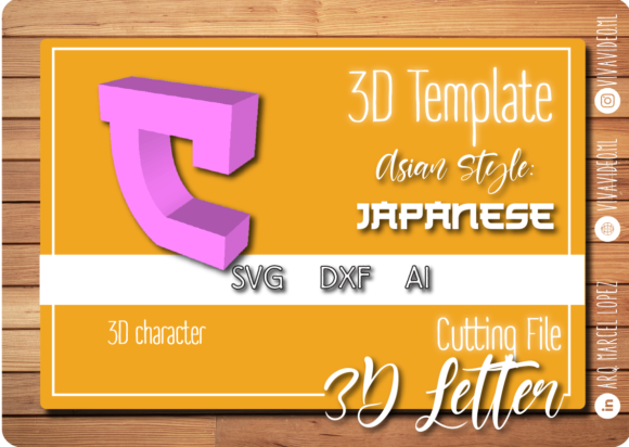 Download 3D Letter Asian Style - C - Letter Collection