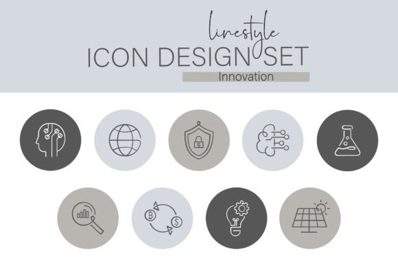 Download Linestyle Icon Design Set Innovation - Design Collection