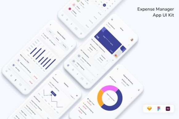 Download Expense Manager App UI Kit - App Collection
