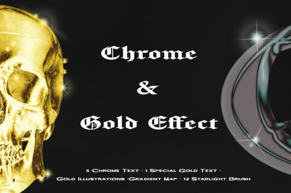 Download Chrome and Gold Photoshop Action - Photoshop Collection