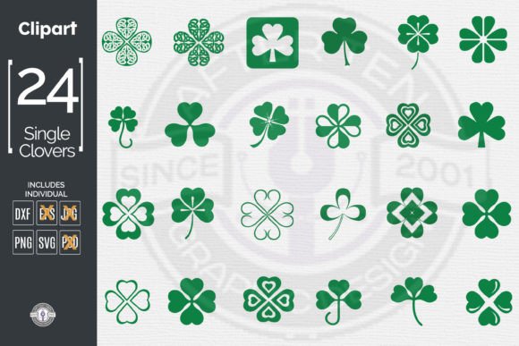 Download Individual Styled Clover Designs - Design Collection