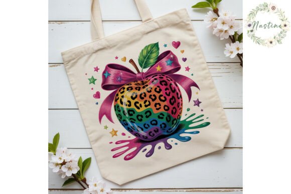 Download Vibrant Leopard Apple PNG Design - Design Collection