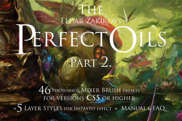 Download Perfect Oils2. 46 Photoshop Oil Brushes - Premium Resources