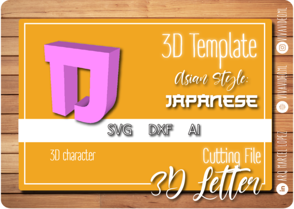 Download 3D Letter Asian Style - D - Letter Collection
