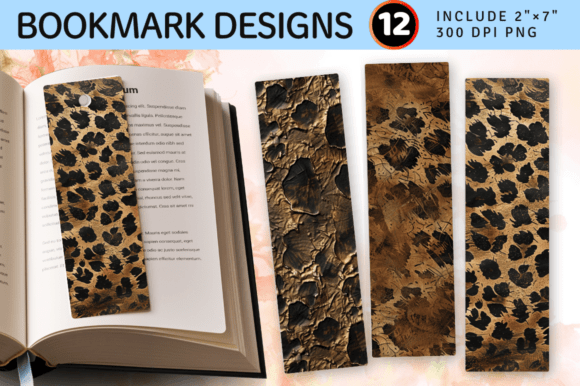 Download Bronze Leopard PNG Bookmark Design - Design Collection