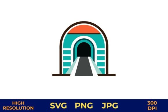 Download Rainbow Tunnel Arch Vector Design - Design Collection