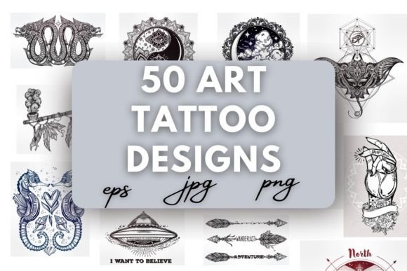 Download 50 Creative Art Tattoo Design - Design Collection