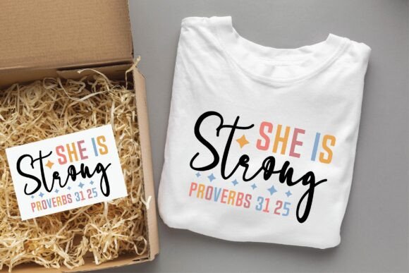 Download SHE is STRONG Christian Svg Png Design - Design Collection