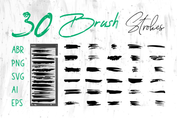 Download Black Grunge Brush, Photoshop Brush Set - Photoshop Collection