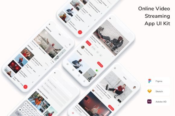 Download Online Video Streaming App UI Kit - App Collection